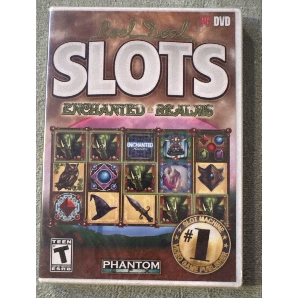 Real Deal Slots Enchanted Realms (PC DVD) Video Game New sealed